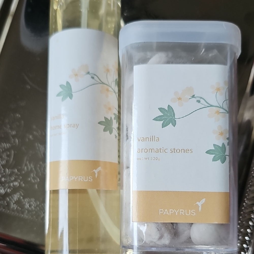 New Papyrus Vanilla Scented Home Room Spray and Aromatic Vanilla Scented Stones - Picture 8 of 8